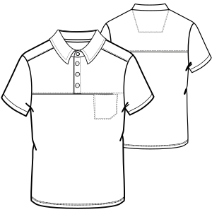 Fashion sewing patterns for Polo 3015